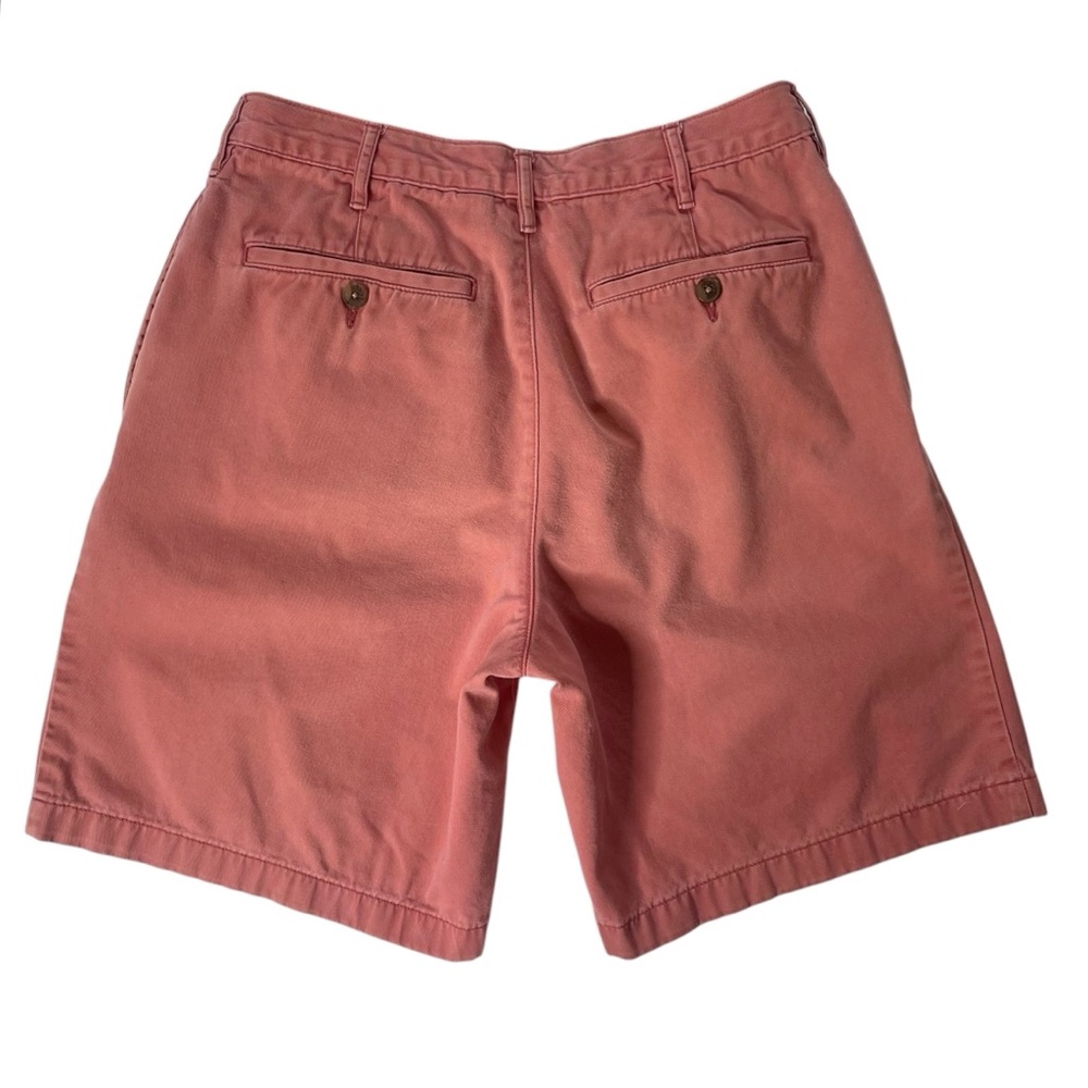 Lands' End The Legacy Chino Shorts Cotton Sunwashed Pleated Preppy Men’s Size 30
